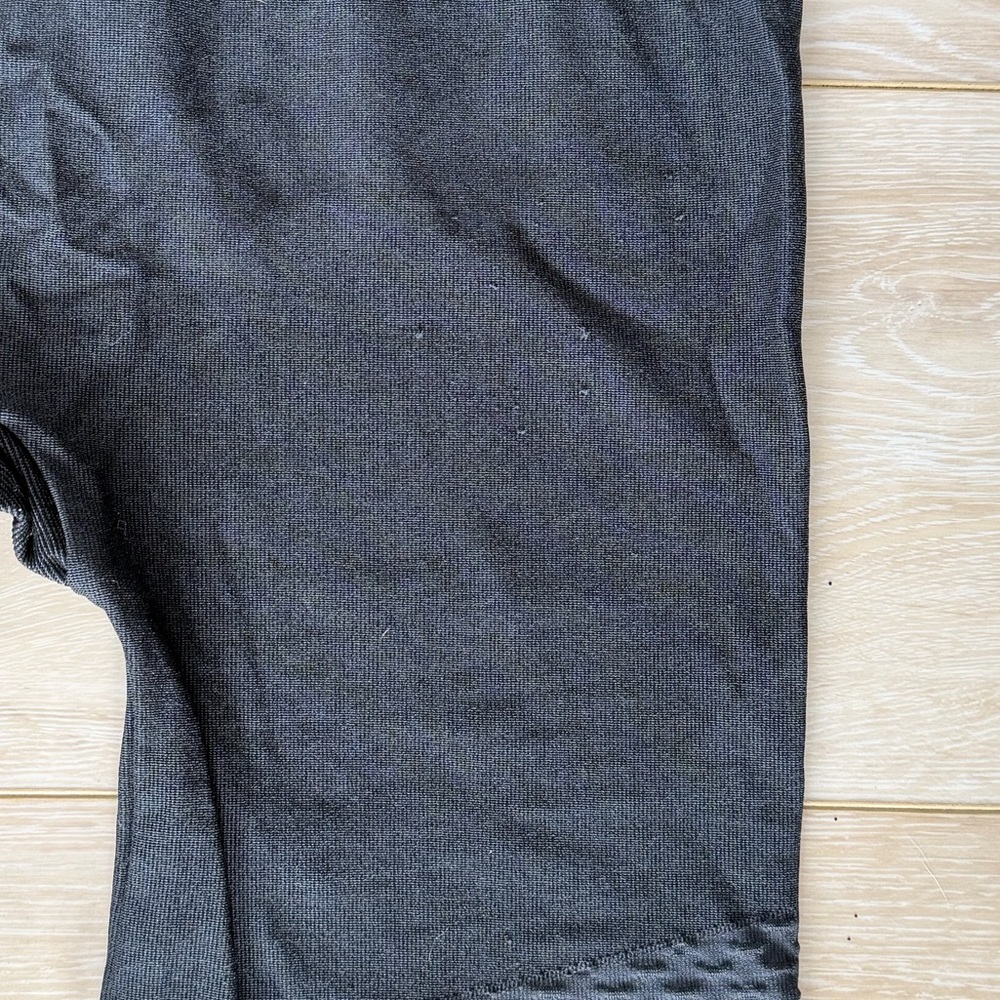 Spanx Grey Moto Textured Leggings - Picture 3 of 6